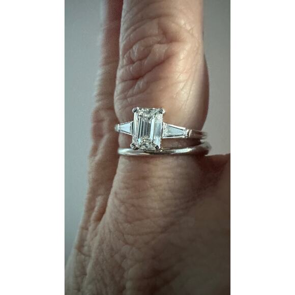 Vintage Tiffany 1ct Diamond VVS1 Faces Up Very White - Picture 10 of 14